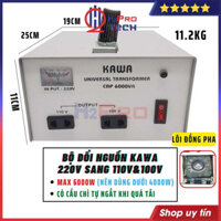 Đổi Nguồn 220V Sang 110V-100V 6000W Kawa Hoặc Đổi Ngược Nguồn 110V Sang 220V Cao Cấp-Dùng Cho Máy Dưới 4000W-H2Pro Tech