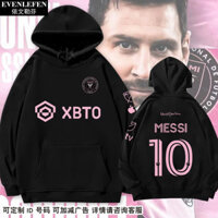 Đội Quốc tế Miami International Team No. Áo Khoác Hoodie Đồng Phục Bóng Đá Messi MLS Màu Đen Cỡ XS-4XL 10Ml Cho Nam Và Nữ