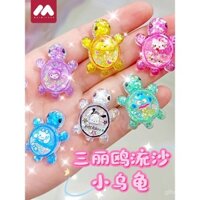 Đôi rùa phát sáng trong bóng tối, màu đỏ Chan, mô hình động vật nhỏ nhấp nháy, túi mù, đồ chơi nổi tiếng trên internet