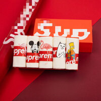 Đôi tất cặp đôi cotton chải mới mùa xuân hè in hình thuyền SUP tất unisex hợp tác thể thao cắt thấp kháng khuẩn 7A