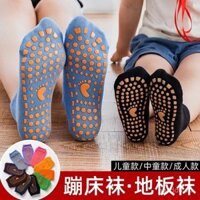 Đôi tất chống trượt cho nam, nữ, trẻ em, tất trong nhà giáo dục sớm, tất yoga cho người lớn, tất trampoline, ống ngắn