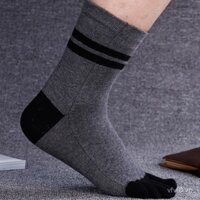 Đôi tất nam 5 ngón, tất cotton cao đến bắp chân, phong cách mùa thu đông, tất công sở thoải mái, tất xẻ ngón, bán buôn trực tiếp từ nhà máy
