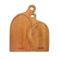 Đôi thớt mẹ con Gỗ tràm có rãnh 12993