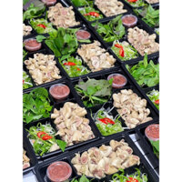 Dồi Trường Hấp Gừng Kèm Mắm Tôm- Dồi Trường Xào chua Ngọt