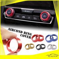 Đối với 2016 - 2020 Honda Civic FC Aircond Ring Cover Bảng điều khiển bảng Hợp kim nhôm