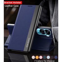 Đối với honor 90 lite honor90lite 90lite da mạ điện thoại nắp gập giá đỡ vỏ chống va đập bảo vệ chân đế ốp lưng