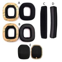 Đối với Logitech Astro A40 A50 Gen3 gen4 chơi game tai nghe Earpads đệm Headband chỉnh bọt Pads mềm flannel/protein da PU