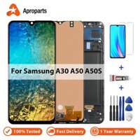 Đối với Samsung Galaxy A30 A305 A50 A505 A50S A507F SM-A305F/DS A505G Màn hình LCD với màn hình cảm ứng Digital Converter hội và khung