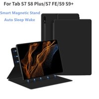 Đối với samsung galaxy tab s9 + 12.4 "s9 11 s9 plus sm-x810 vỏ máy tính bảng từ tính cho samsung galaxy tab s7 / s8 vỏ cho s7 fe s7 s8 plus s8 + s8 s9 ultra với nắp giữ bút chì