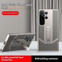 Đối Với Samsung S24 S23 Siêu Vỏ Bọc Siêu Mỏng Mờ Tản Nhiệt Vô Hình Khung Điện Thoại Trường Hợp Ống Kính Đầy Đủ Bảo Vệ Chống Sốc Cứng Cover Quay Lại