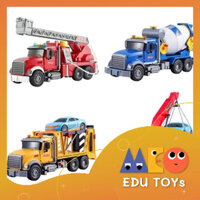 Đội Xe Cứu Hộ Thành Phố Big Size Hãng Toystar Cứu Hoả, Cần Cẩu, Xe Bồn Trộn Cho Bé