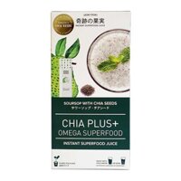 DOKI DOKI Sinh tố Mãng cầu Hạt Chia - Tăng cường Omega và chất xơ (4 khẩu phần - chỉ cần pha với nước)