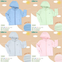 [Dokma] Áo chống nắng dáng dài Dokma cho bé gái từ 2-6 tuổi
