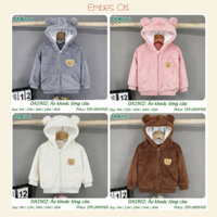 [DOKMA] Áo khoác len lông cừu cho bé trai bé gái 9-36 Tháng tuổi Dokma DA1902 Embes oi