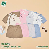 DOKMA - Bộ quần áo cộc tay sơ sinh cho bé