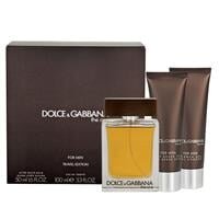 Dolce & Gabbana for Men The One 100ml Eau De Toilette Spray and Aftershave Balm 3 Piece Set Travel Edition