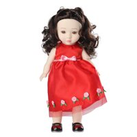 Doli Yearning 14-inch Adorable Doll with Beautiful Red Rose Dress and Pink Bow Belt Fashion Gorgeous Doll for Ages 3+ Interactive Playtime BPA Free...