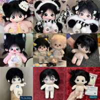 Doll 20cm bé gái - Búp bê không thuộc tính 20cm bé gái tóc đen | HÀNG SẴN