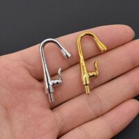 Dollhouse Miniature Faucet for Play  Doll House Accessories - gold