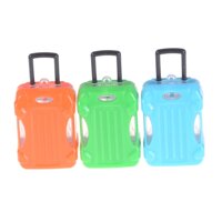 Dollhouse Travel Accessories Doll Suitcase Trunk Girl Gift Toy Fashion - intl