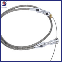 Dominant 36 "Bện Bộ Cáp Tiết Lưu Động Cơ Bằng Thép Không Gỉ Cáp Khí Ga Tương Thích Cho 97-07 LS1 Động Cơ 4.8L 5.3L 5.7L 6.0L