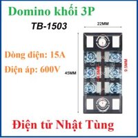 Domino khối 3P TB-1503 600V 15A, cầu đấu điện 3P