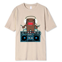 Domo Kun Dj Domo Áo Sơ Mi Nam Cotton Hài Hước Áo Phông Tee Ý Tưởng Quà Tặng