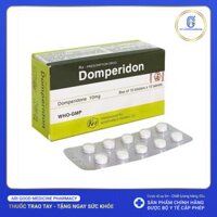 Domperidon 10Mg Khapharco (H/100V) (viên nén)  điều trị triệu chứng nôn, buồn nôn.