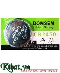 DOMSEM CR2450, Pin 3v lithium DOMSEM CR2450 (24mmx5.0mm) chính hãng