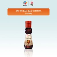 [Đơn 5/2 giao trước Tết] Dầu mè Hàn Quốc đậm đặc CJ Beksul 110ml - Nhập khẩu từ Hàn Quốc (Sesame oil)