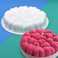Đơn Ba Chiều Tình Yêu Bong Bóng Mousse Khuôn Lễ Tình Nhân Gối Tình Yêu Khuôn Bánh Silicon Nướng Sô Cô La