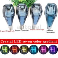 Đòn Bẩy Tốc Độ 5 / 6 MT AT Xe Bánh Răng Dịch Chuyển Núm Với 7 Màu Đèn LED Cho VW 0Volkswagen Audi Toyota