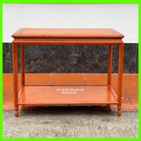 Đôn chân tròn chữ nhật gỗ hương kê bày đồ cỡ 88x51 Cao 68cm