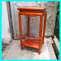 Đôn Chiện Chân Tròn mặt 30 cao 70 80 Gỗ Hương Phong Cảnh