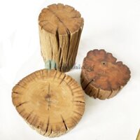 Đôn để chậu cây, Đôn gỗ kê tượng phật - Ghế đôn gỗ lũa, kệ gỗ để tượng decor (phát mẫu ngẫu nhiên)
