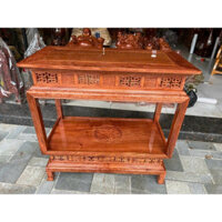 Đôn đèn chữ nhật 2 tầng-đôn gỗ trang trí mặt 40x80 cao 80 cm