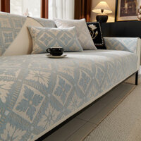 Đơn giản Chenille một phòng khách Vỏ bọc ghế Sofa chống trượt Thảm nội thất chống bụi
