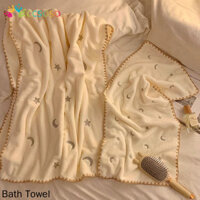 Đơn giản dễ thương hấp thụ nước Khăn tắm nhung san hô khô nhanh cho bé gái Mặc áo choàng tắm không lông để tắm tại nhà