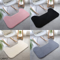 Đơn Giản Màu Trơn Giả Thỏ Thảm Tóc Hộ Gia Đình Dày Hình Dạng Đặc Biệt Chống Trơn Trượt Thảm Trải Sàn Thoải Mái