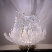 Đơn Giản Phong Cách Hiện Đại Handmade DIY Cô Gái Trái Tim Lông Bướm Đèn Ngủ Nhiều Màu Sắc Phòng Ngủ Đầu Giường Trang Trí Bạn Gái 319J