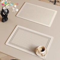 Đơn Giản Placemats Chống Thấm Nước Không Dầu Có Thể Giặt Cao Cấp Cảm Giác Ánh Sáng Da Sang Trọng Bàn Ăn Tấm Cách Nhiệt Thảm Ăn Tối Phương Tây Cao Cấp