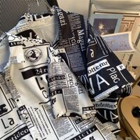 Đơn Giản Tươi Thời Trang In Hình Áo Sơ Mi Tay Ngắn Nữ Preppy Phong Cách Thường Ngày Phù Hợp Với Bông Tai Kẹp Áo Sơ Mi Phong Cách Top CS + JK