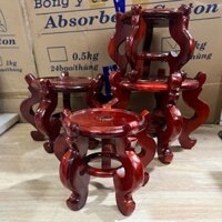 Đôn gỗ đế đặt tượng thờ, đồ thờ 4 cỡ cao: 14cm, 15cm, 18cm và 18.5cm