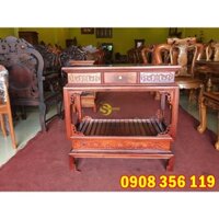 Đôn gỗ hương trang trí chữ nhật 80x80x40