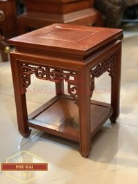 Đôn Gỗ Vuông Trang Trí Cao 40 Mặt 30 - DG46