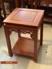 Đôn gỗ vuông trang trí phòng khách cao 60 x 40 - DG33