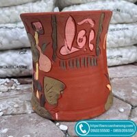 Đôn gốm mặt 23 cao 26cm