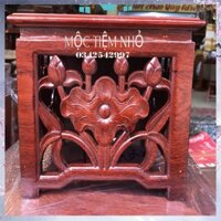 Đôn hoa sen gỗ hương, Đế kê loa hoa bát hương tượng gỗ