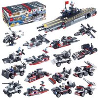 DỌN KHO Bộ đồ chơi lắp ráp bằng nhựa hình tàu chiến K013 mới nhất 2021
