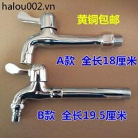 Đơn Mát Đồng Thau Máy Giặt Lưới Miệng Nhanh Mở Cây Lau Nhà Vòi Bể Bơi 18cm Mở Rộng 20cm 4 Điểm